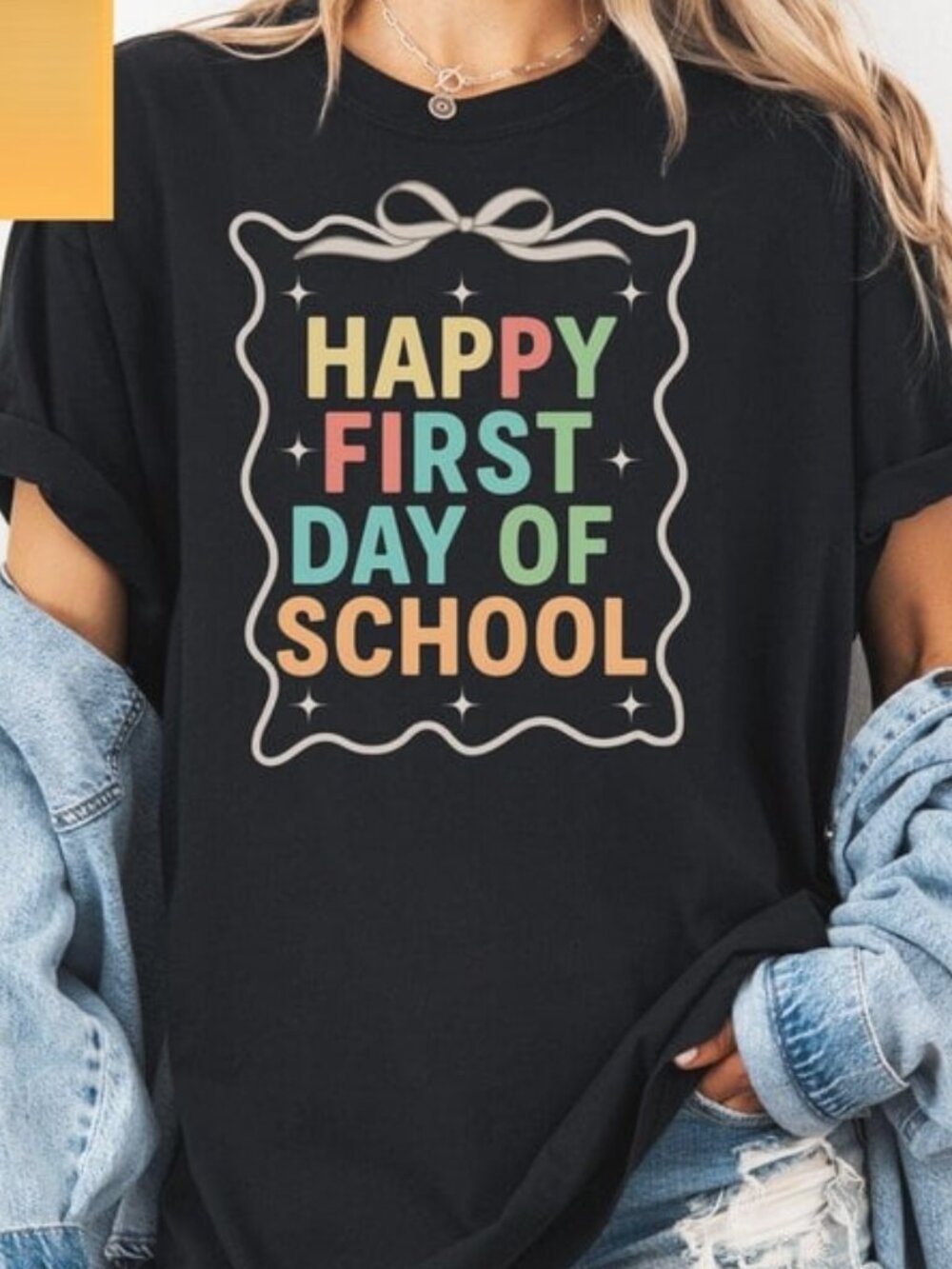Happy First Day of School Shirt, Teacher Back to School Tee, Cute Teacher Gift